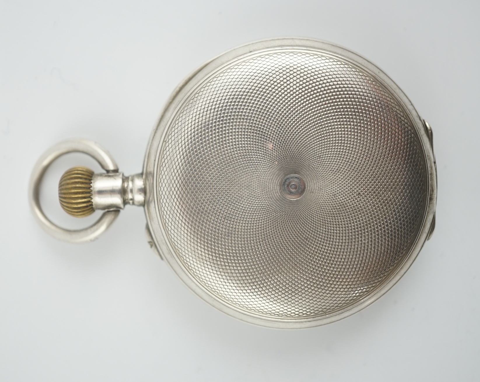 An early 20th century Russian 84 zolotnik silver hunter keyless pocket watch by Pavel Bure